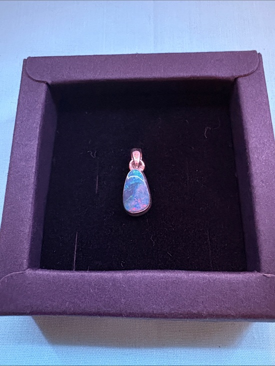 Jewelry - Treated Australian Opal 925 Sterling Silver Pendant